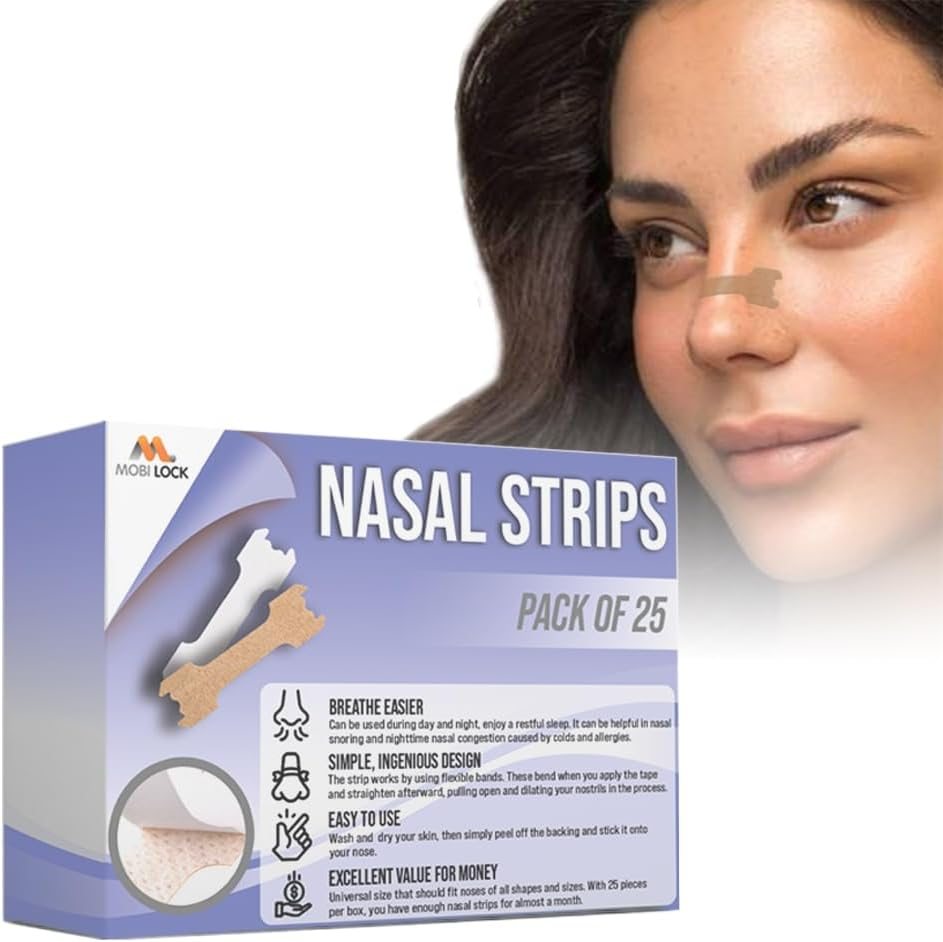 Mobi Lock Anti-Snore Nasal Strips
