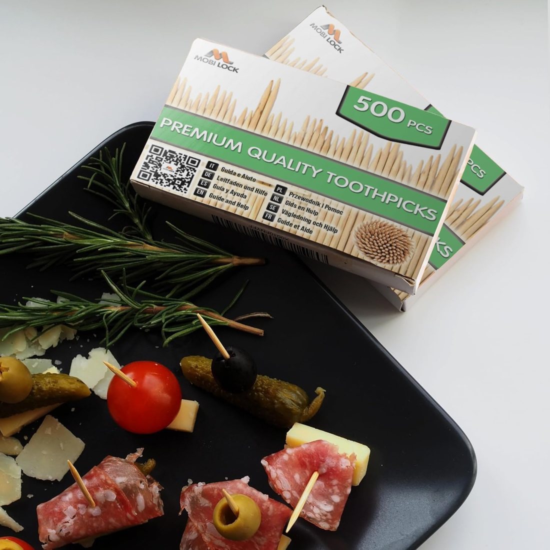 Bamboo Toothpicks — Double Pointed, view 4