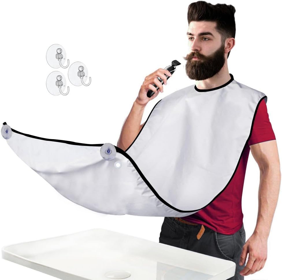 Mobi Lock Beard Trimming Catcher Bib