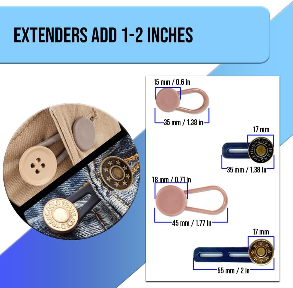 Button Extenders for Pants & Jeans, view 2