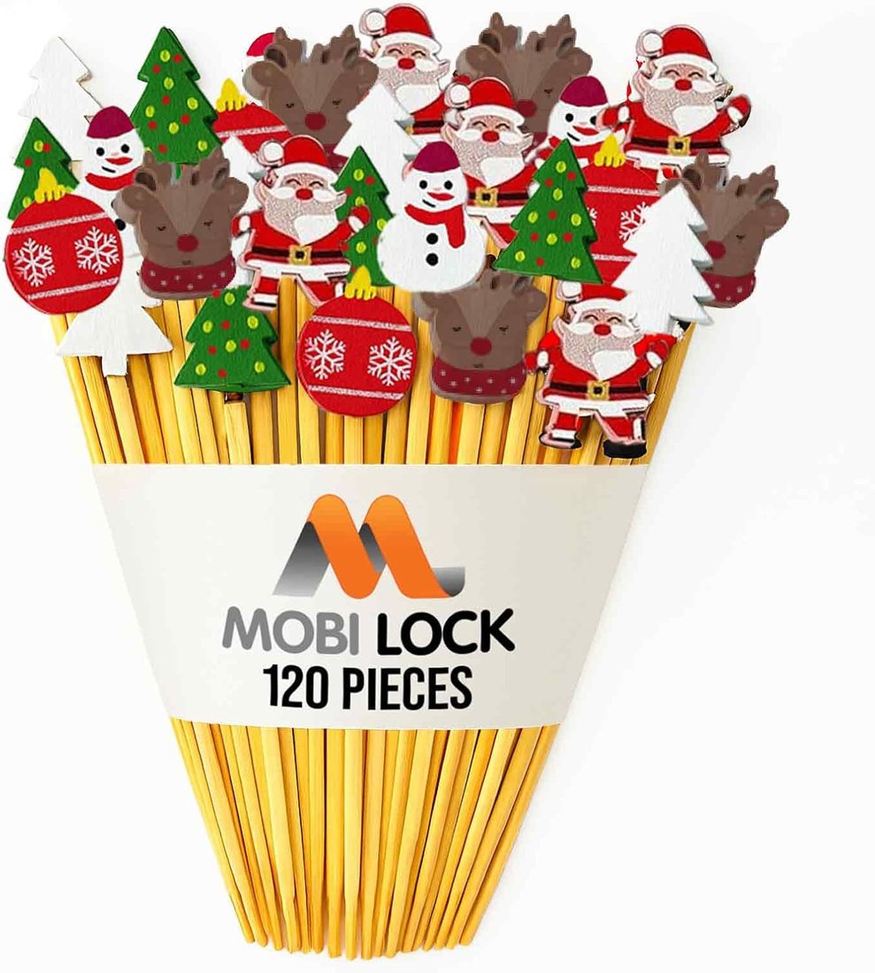 Mobi Lock Christmas Cocktail Picks — 120