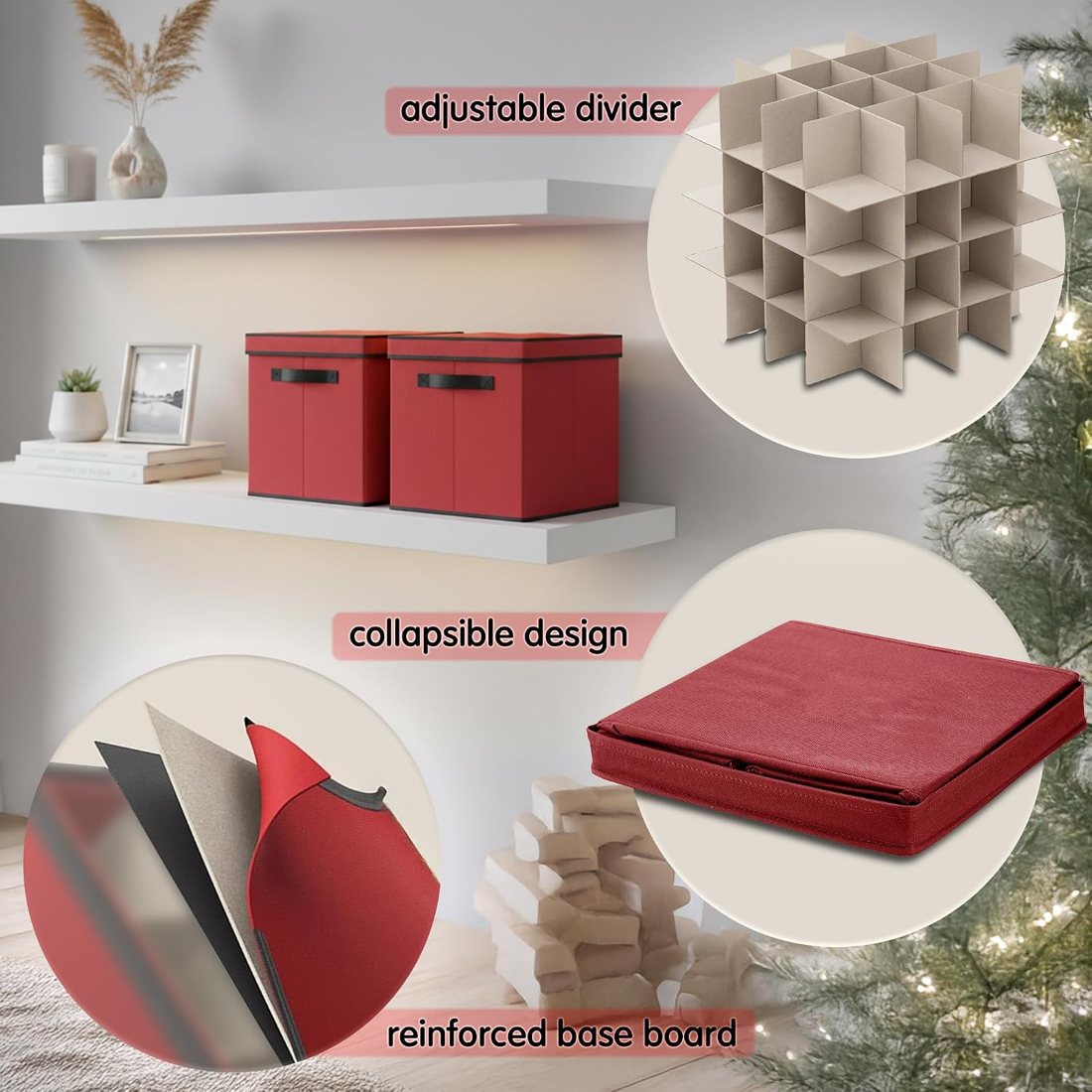 Christmas Ornament Storage Box, view 5
