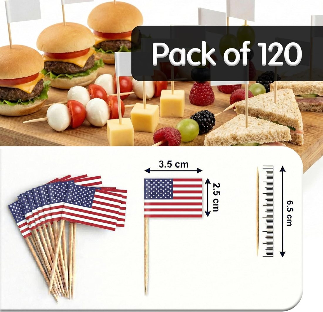 Flag Cocktail Picks — 120, view 3