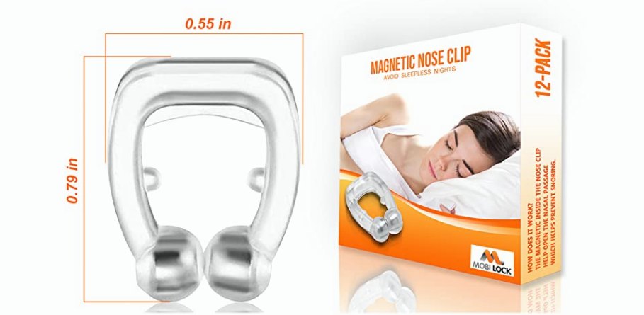 Magnetic Nose Clips in use