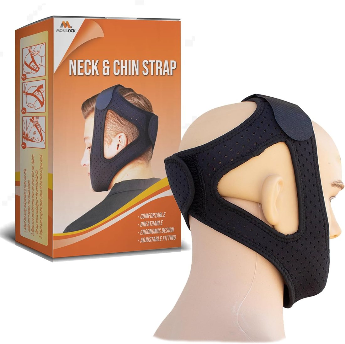 Mobi Lock Neoprene Chin & Neck Strap