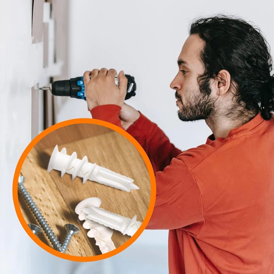 Self-Drilling Drywall Anchors — 50 + 50, view 6